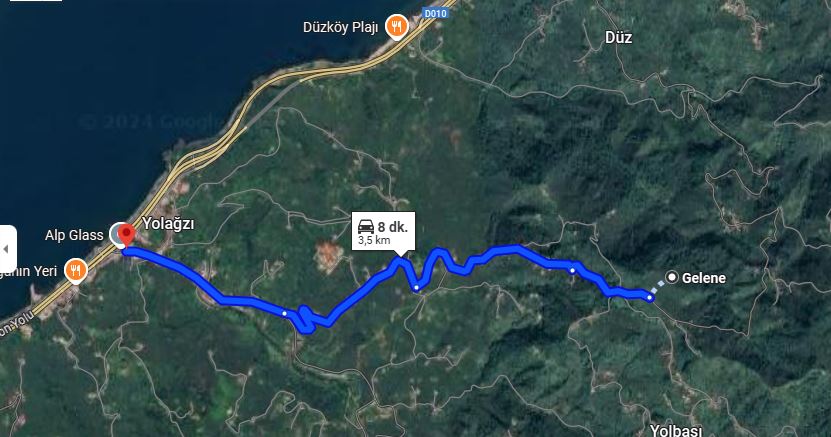 KEŞAP DÜZKÖY DENİZ MANZARALI FINDIK BAHÇESİ